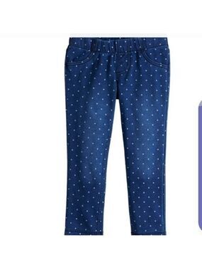 Vintage CW Classics Blue Denim Polka Dot  Capris NWT  Size L